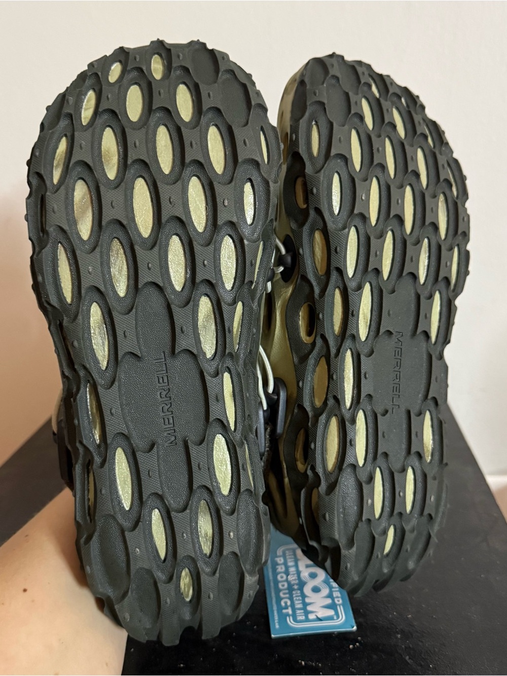 Merrell Women’s 8 NEW Hydro Ripstop 1TRL Moc Olive Green Slip-On Sandal Sneakers - Picture 6 of 8